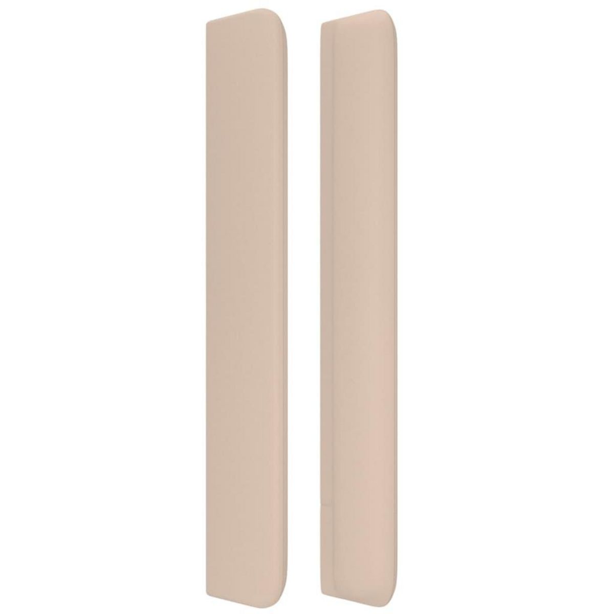 VIDAXL Tete de lit avec oreilles Cappuccino 103x16x118/128 cm