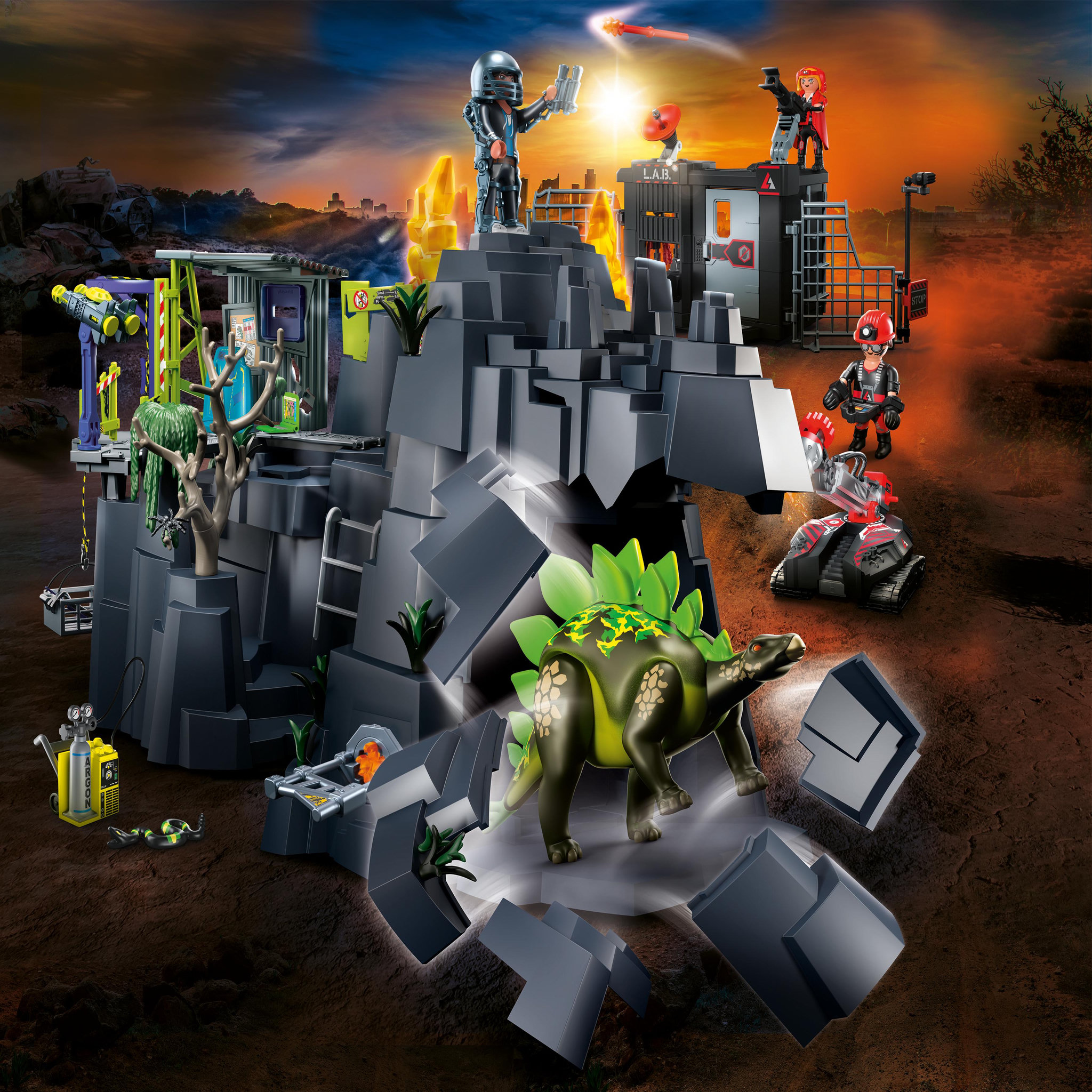 Voir la diapositive 2 : PLAYMOBIL 70623 - Dino Rock