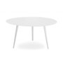 Voir la diapositive 2 : Paris Prix Table Basse 2 Covers  Scandinave  90cm Blanc