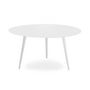 Voir la diapositive 2 : Paris Prix Table Basse 2 Covers  Scandinave  90cm Blanc