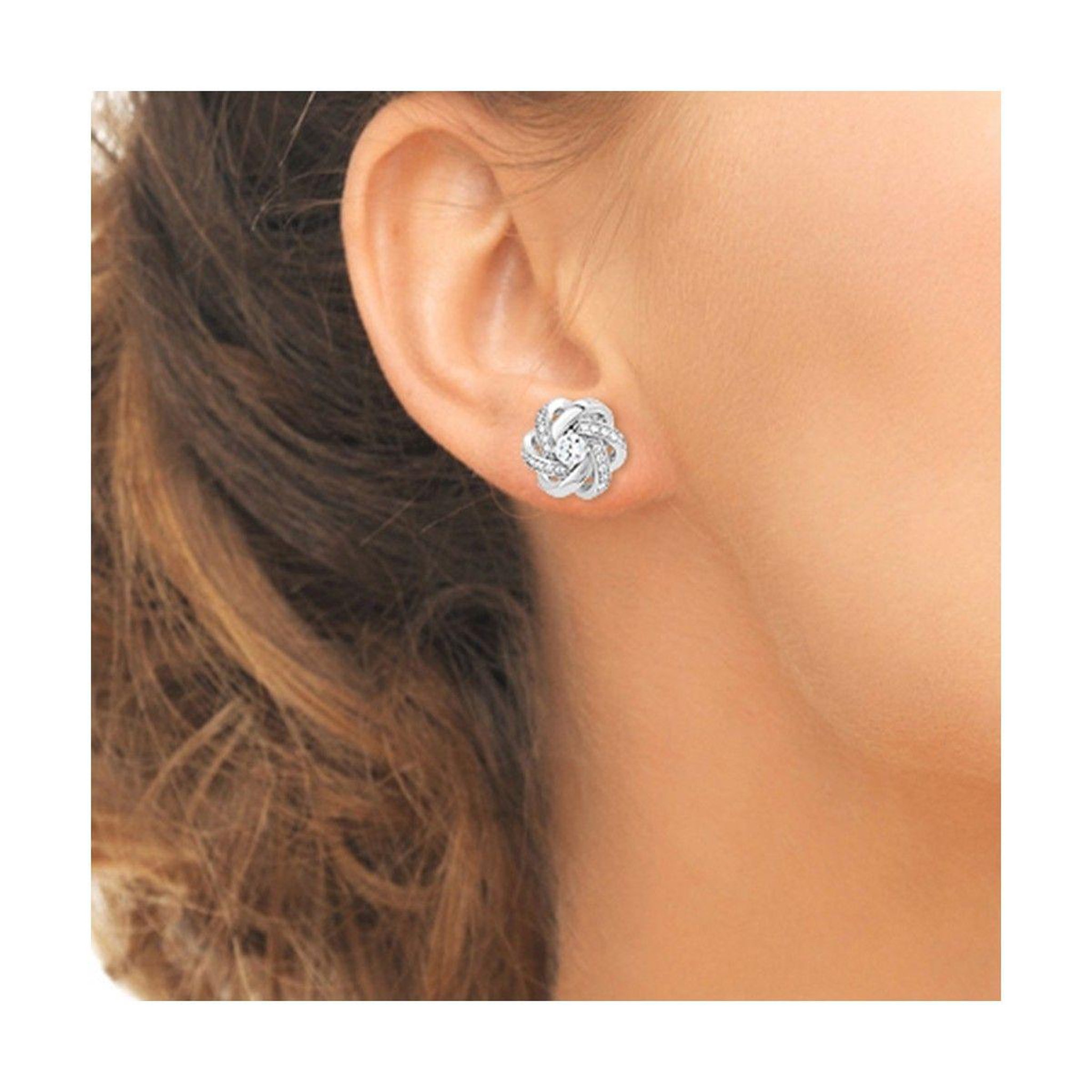Voir la diapositive 3 : SC CRYSTAL Boucles d'oreilles ornées de Cristaux scintillants par SC Crystal