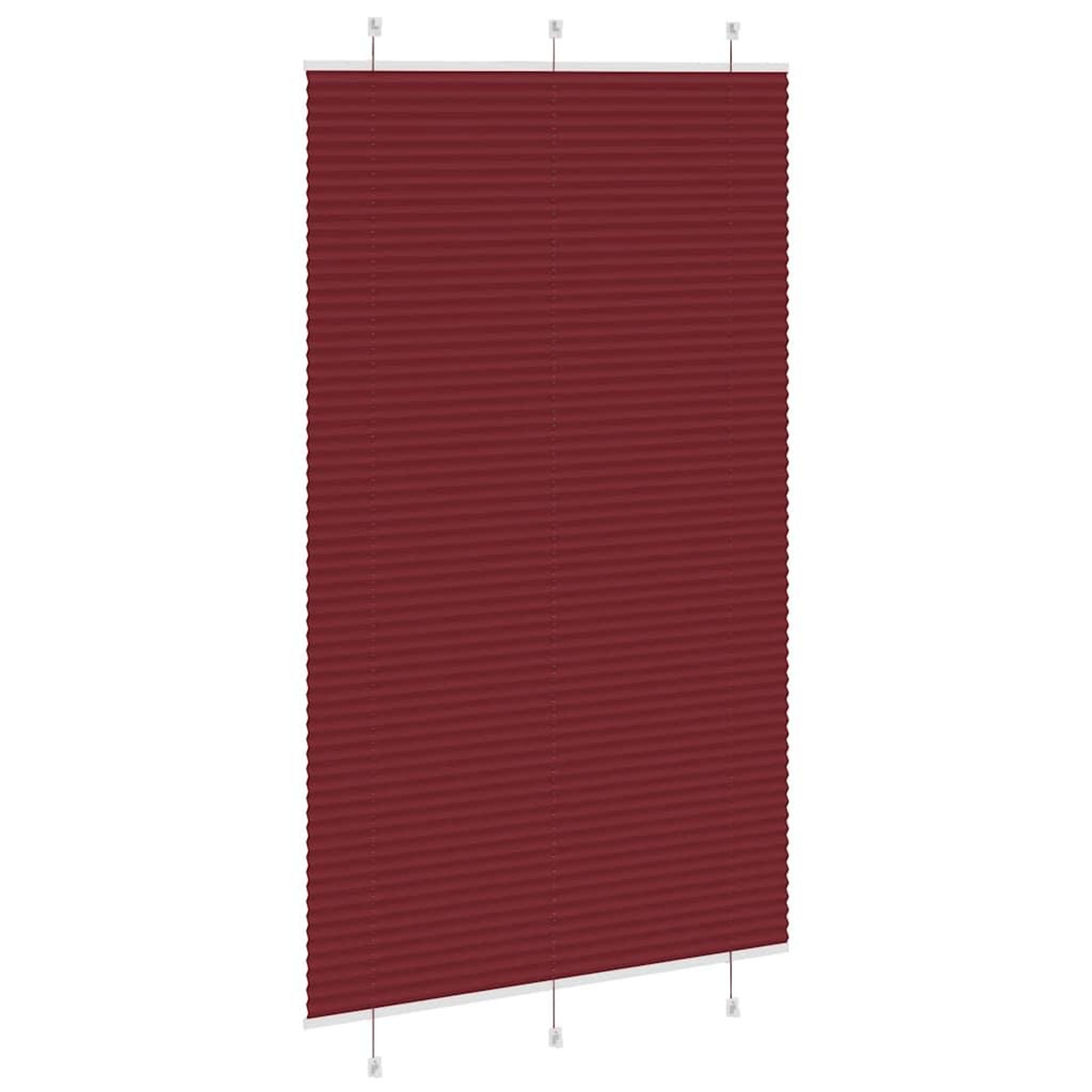 Voir la diapositive 4 : VIDAXL Store plisse rouge bordeaux 120x200 cm largeur du tissu 119,4cm