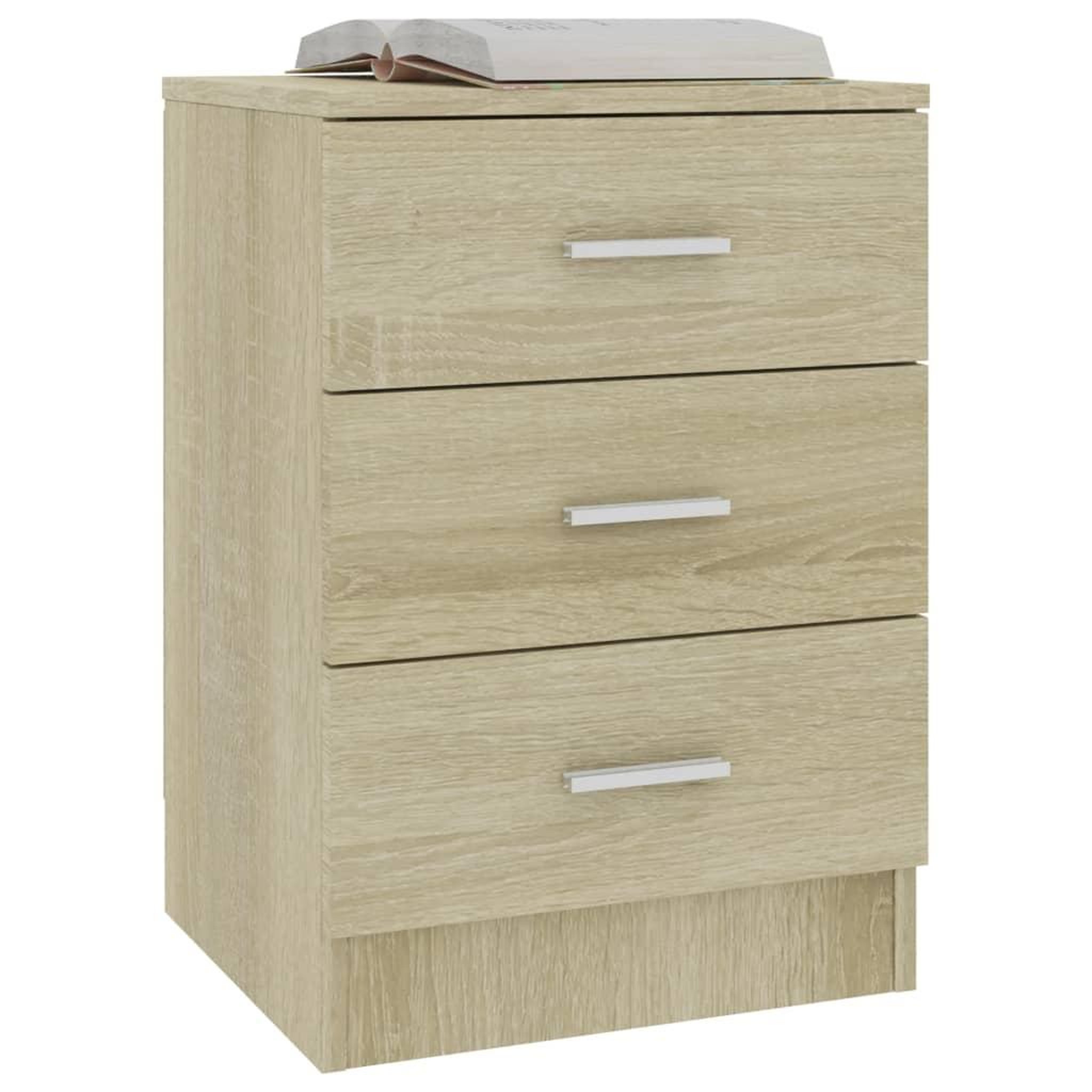 Voir la diapositive 4 : VIDAXL Tables de chevet 2pcs chene sonoma 38x35x56cm bois d'ingenierie