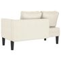 Voir la diapositive 5 : VIDAXL Chaise longue avec coussins creme velours