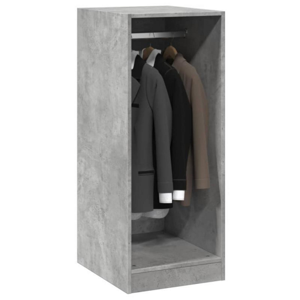 VIDAXL Garde robe gris béton 48x41x102 cm bois d ingénierie
