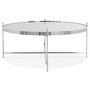 Voir la diapositive 3 : Paris Prix Table Basse Design en Verre  Rona  83cm Chromé