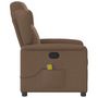 Voir la diapositive 4 : VIDAXL Fauteuil de massage inclinable Marron Tissu