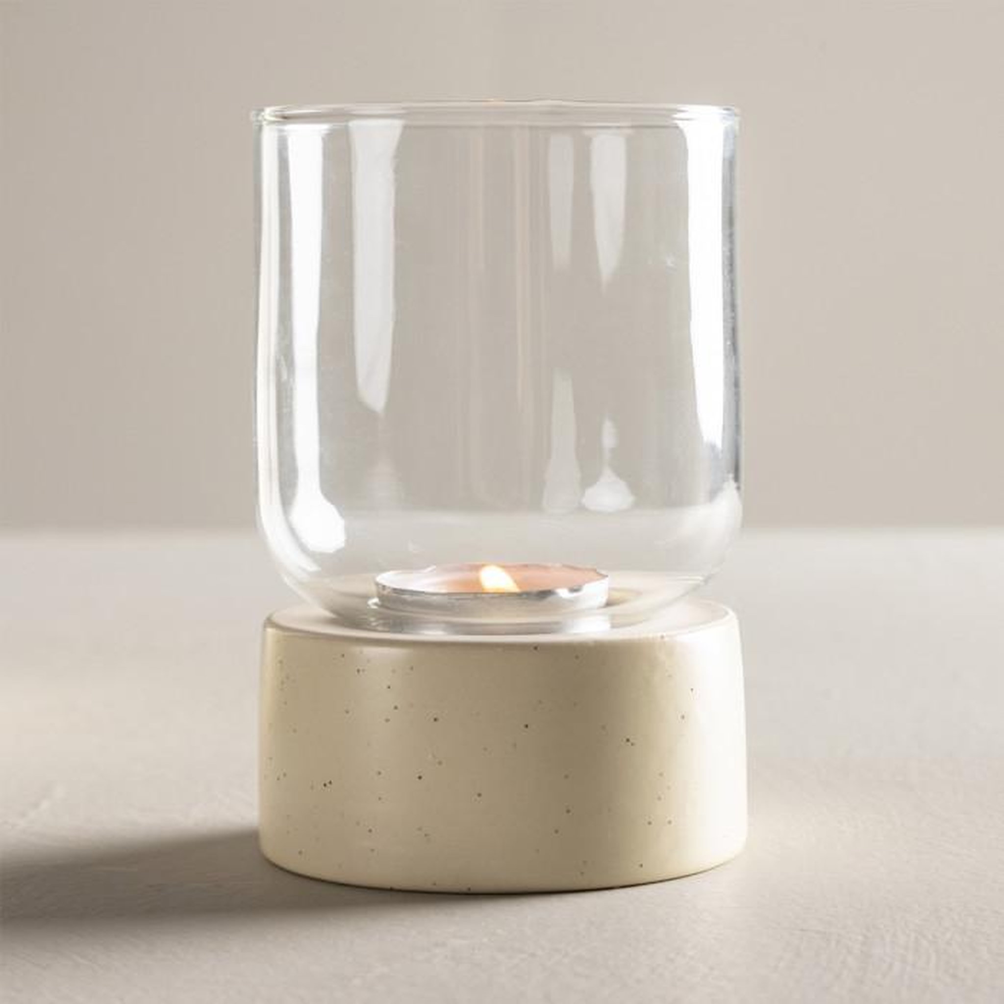 Voir la diapositive 2 : Paris Prix Lanterne en Verre  Vica  12cm Beige