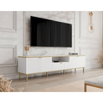 BEST MOBILIER Hope - meuble tv 181 cm - 2 portes et 1 tiroir. Coloris disponibles : Bicolore