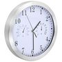 Voir la diapositive 3 : VIDAXL Horloge murale a quartz Hygrometre et thermometre 30 cm Blanc
