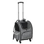 Voir la diapositive 1 : PAWHUT 2 en 1 trolley chariot sac à dos sac de transport à roulettes pour chien chat gris