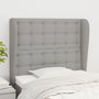Voir la diapositive 1 : VIDAXL Tete de lit avec oreilles Gris clair 83x23x118/128 cm Tissu