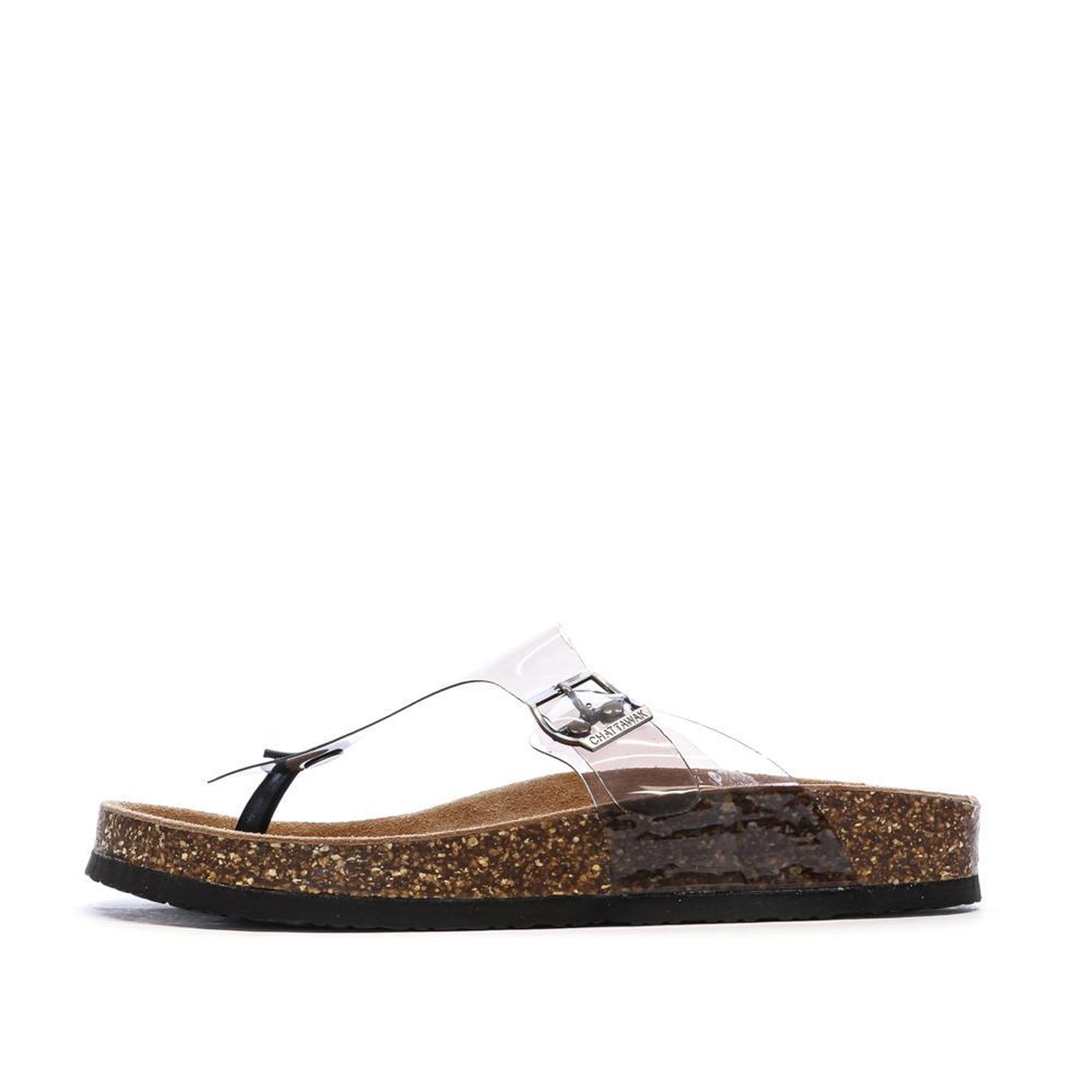 CHATTAWAK Sandales Transparente/Noir  Femme Chattawak Summer. Coloris disponibles : Noir