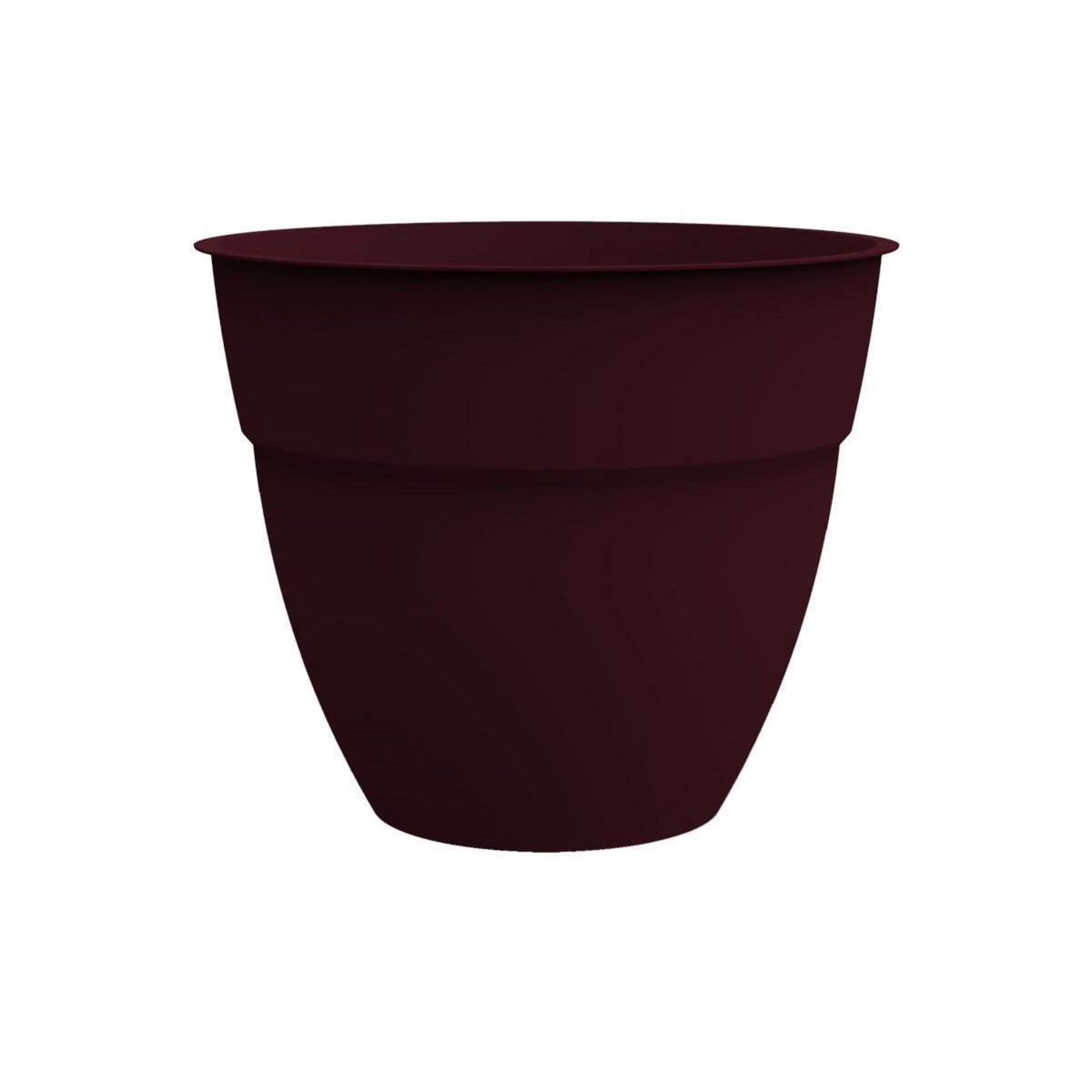 Eda Pot  de fleur rond Osaka Ø 40 x H.34,3 cm Rouge bourgogne - Eda