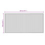 Voir la diapositive 6 : VIDAXL Tapis rectangulaire gris 100x200 cm bambou