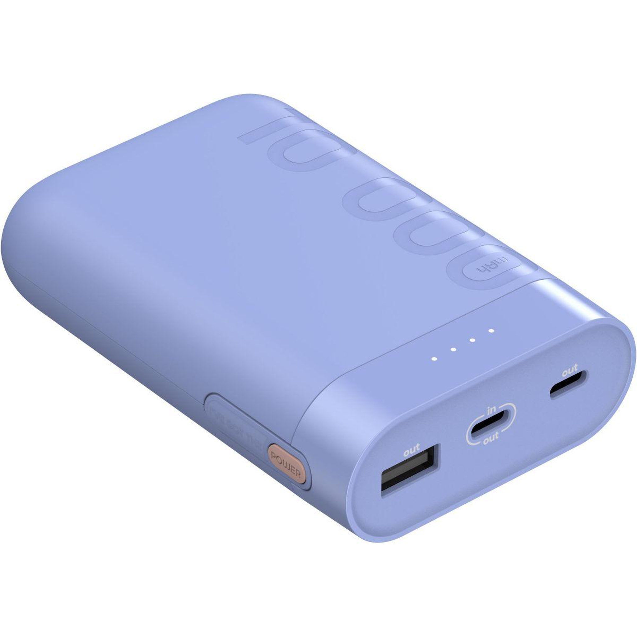 Voir la diapositive 3 : ESSENTIEL B Batterie externe 10000 mah violet