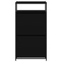 Voir la diapositive 5 : VIDAXL Armoire a chaussures noir 60x34x112 cm bois d'ingenierie