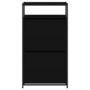 Voir la diapositive 5 : VIDAXL Armoire a chaussures noir 60x34x112 cm bois d'ingenierie