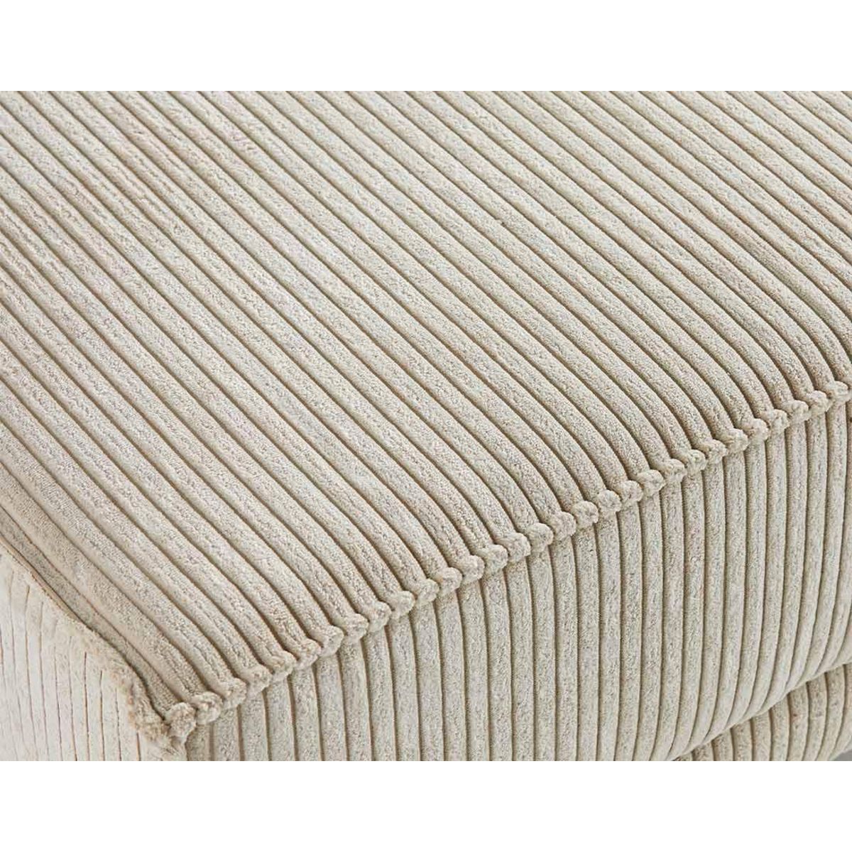 LISA DESIGN Charlie - pouf - pieds hauts - en velours côtelé