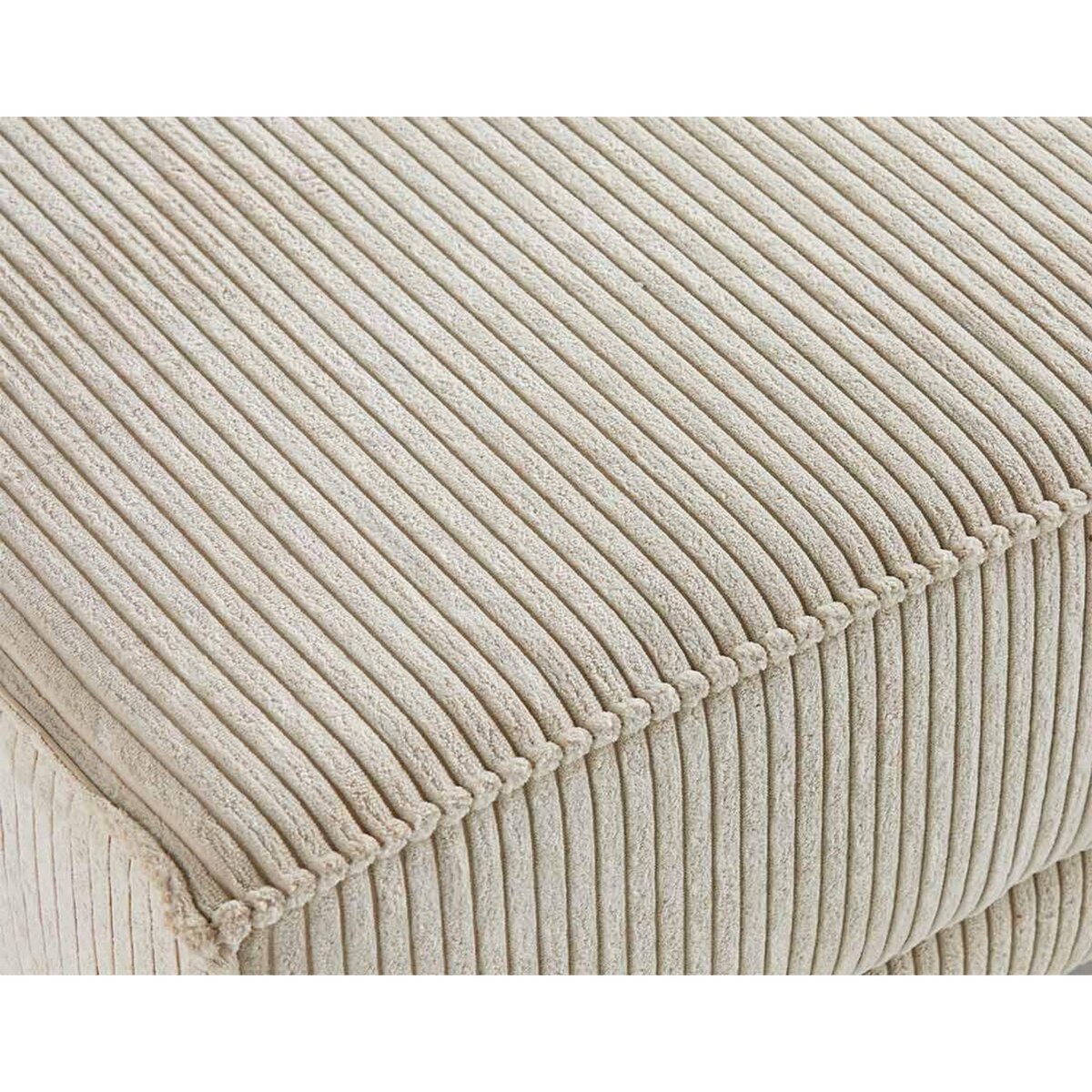 LISA DESIGN Charlie - pouf - pieds hauts - en velours côtelé