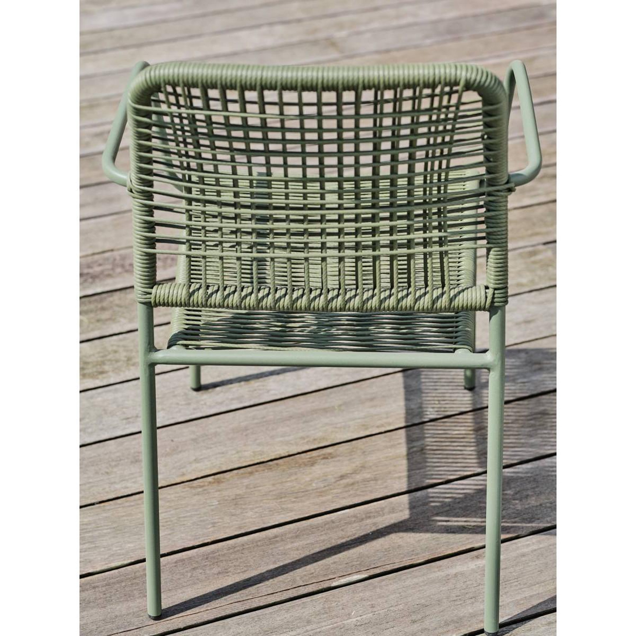 Voir la diapositive 5 : Paris Prix Lot de 2 fauteuils de jardin  marceau  78cm vert olive