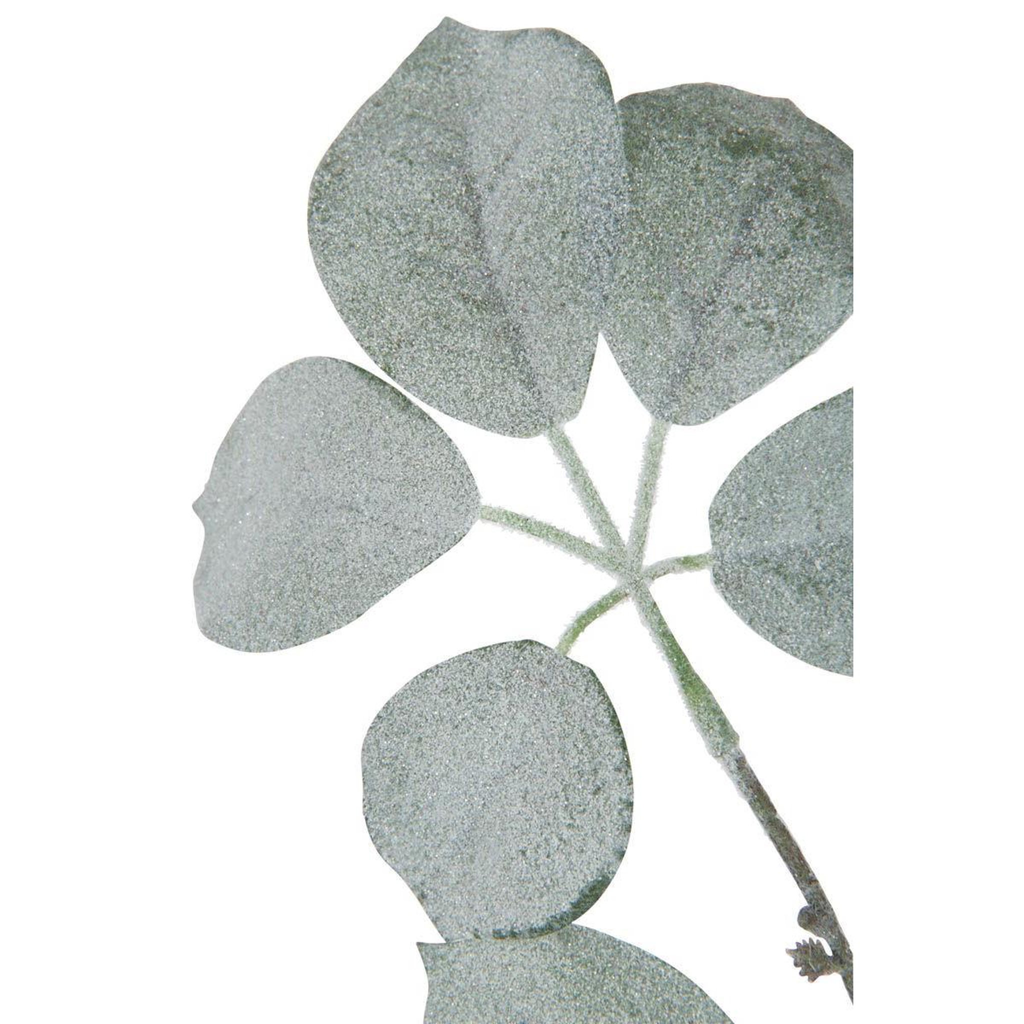 Voir la diapositive 2 : J-LINE Branche artificielle floquée  schefflera  120cm vert