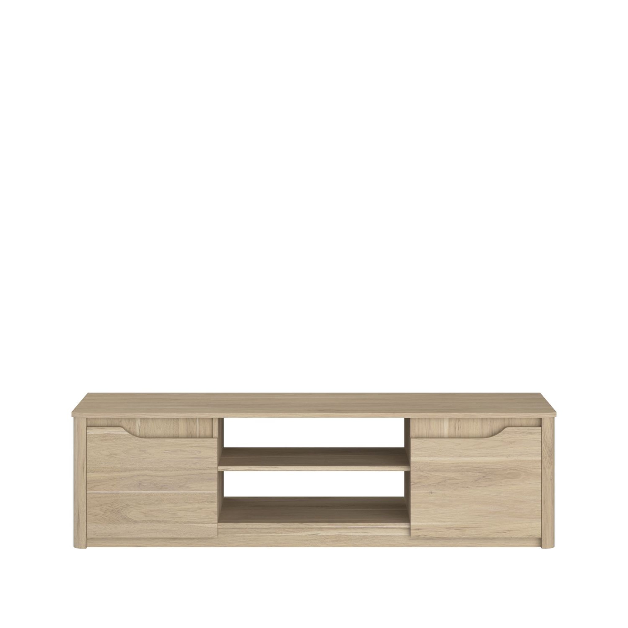Voir la diapositive 1 : Meuble TV 2 portes 2 niches L150 cm MARGOT