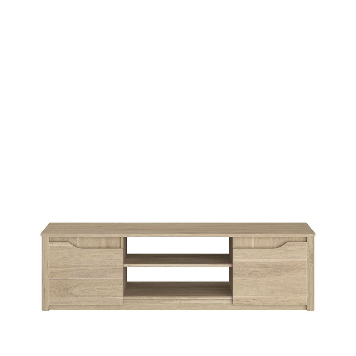 Meuble TV 2 portes 2 niches L150 cm MARGOT