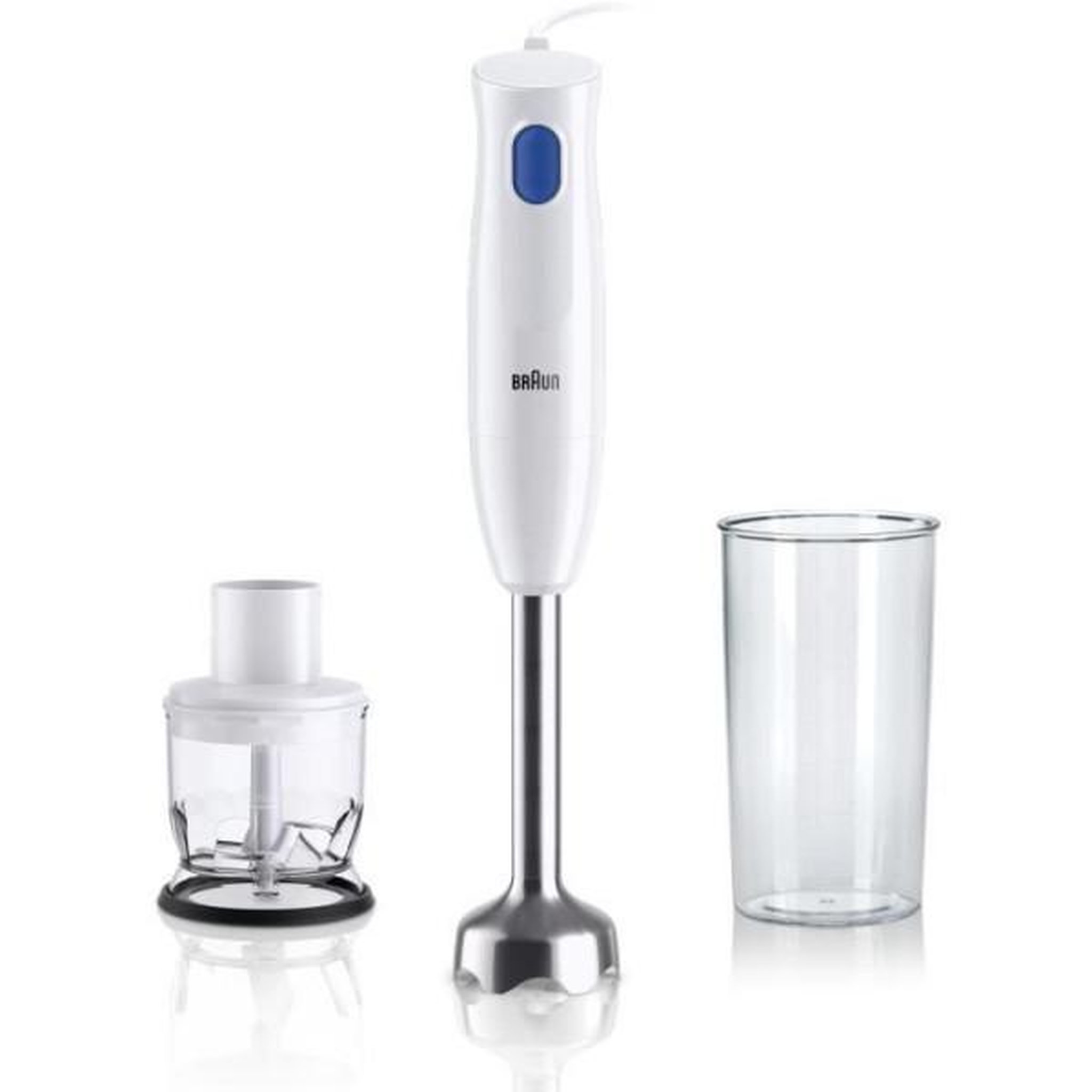 BRAUN Mixeur Electrique  plongeant - BRAUN - MultiQuick MQ10.202M - 450 W - 1 vitesse - Blanc