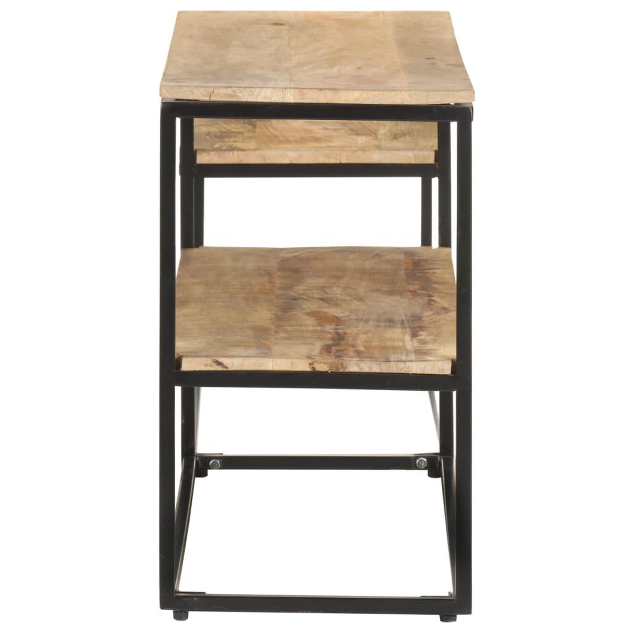 Voir la diapositive 3 : VIDAXL Meuble TV 180x30x50 cm Bois de manguier brut