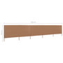 Voir la diapositive 6 : VIDAXL Paravent 5 panneaux Tissu 600 x 80 cm Taupe