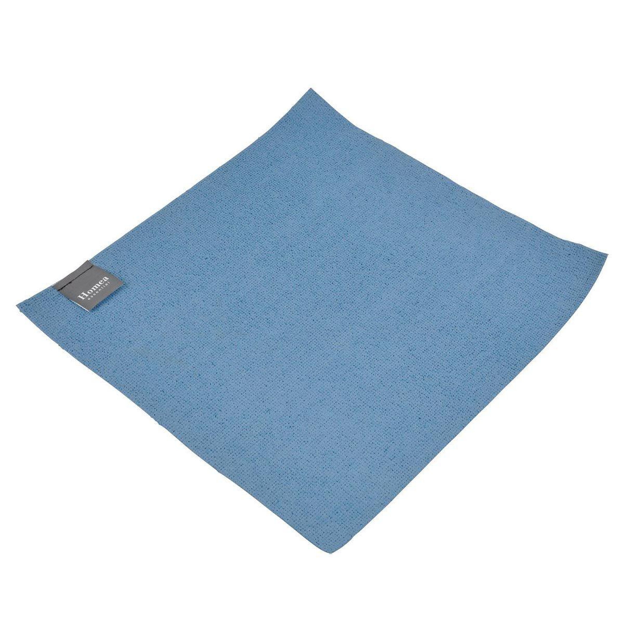 HOMEA Chiffon microfibre  absorbant  30x30cm bleu paon
