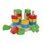 Voir la diapositive 2 : Juratoys - Janod Jeu de formes à empiler Eichhorn formes géométriques colorées