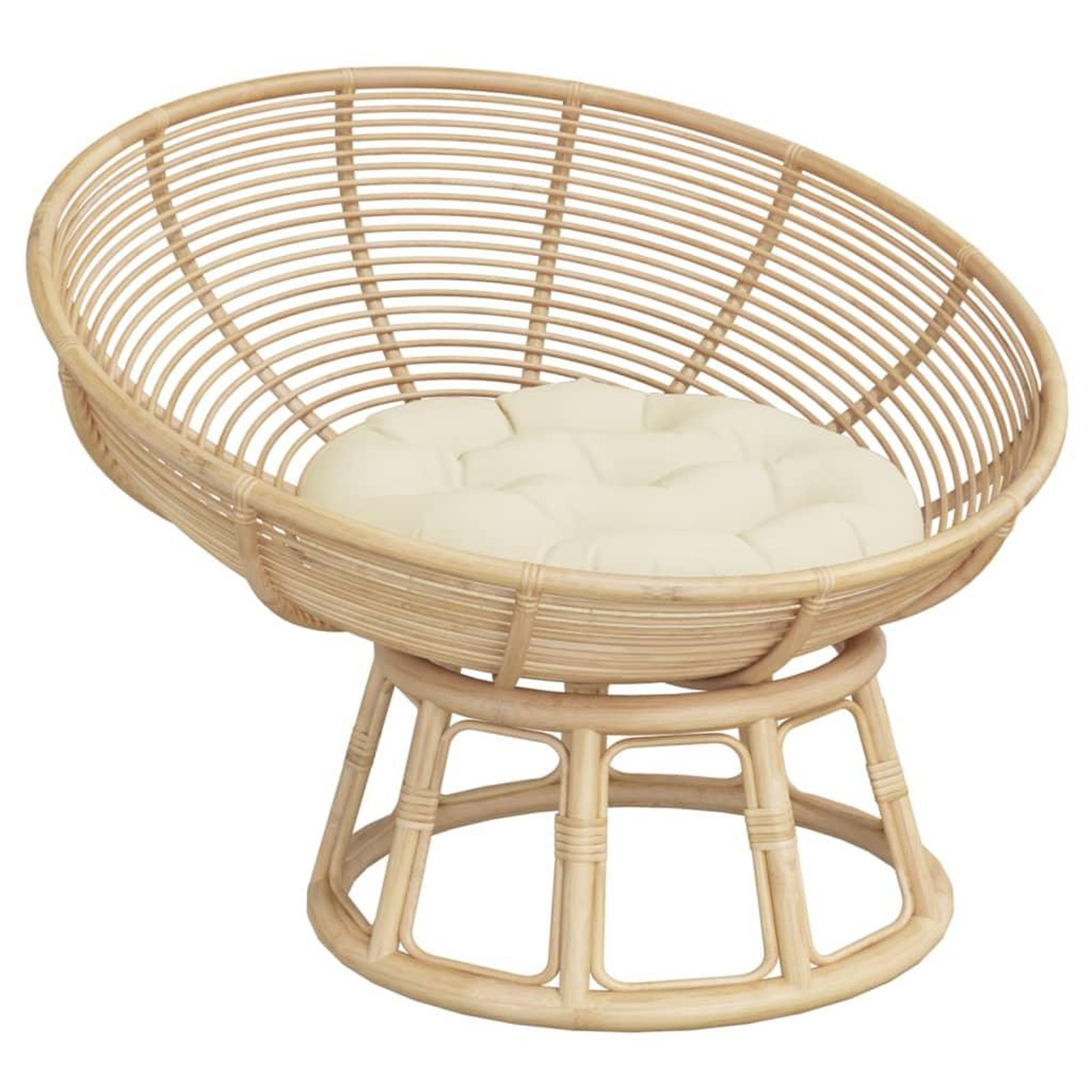 Voir la diapositive 3 : VIDAXL Coussin rond creme Ø 60 x11 cm tissu oxford