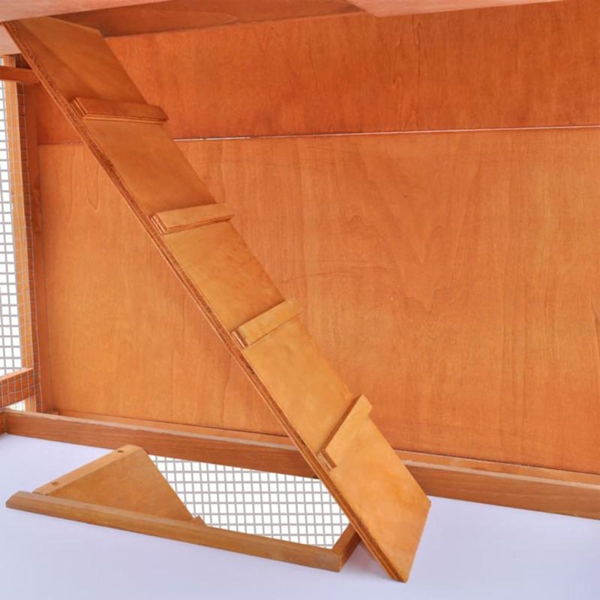 VIDAXL Clapier d'exterieur Enclos pour petits animaux 3 niveaux Bois