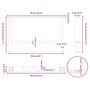 Voir la diapositive 6 : VIDAXL Pieds de table basse blanc 2 pcs 70x(42-43) cm acier