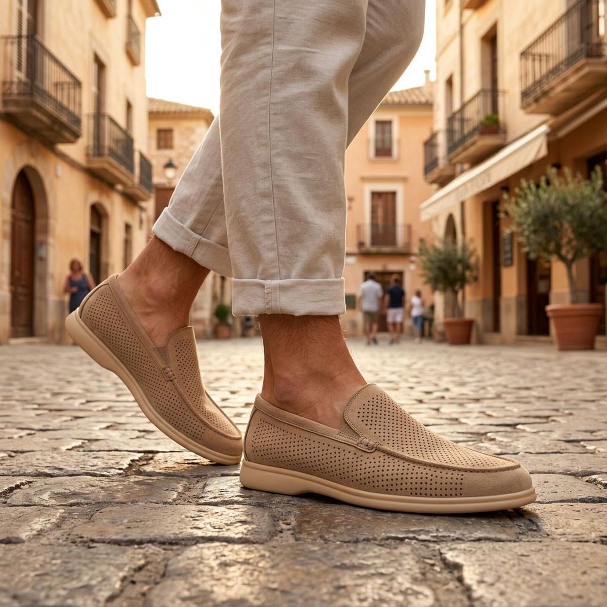 Voir la diapositive 2 : OZABI OZABI Mocassins Homme Microperfores Premium Slip On Confort 40-45