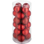Voir la diapositive 1 : tectake Lot de 24 boules de Noël rouges 24 boules de Noël rouges rouge