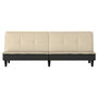 Voir la diapositive 4 : VIDAXL Canape-lit creme tissu
