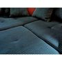 Voir la diapositive 4 : LISA DESIGN Rune - canapé panoramique d'angle droit - 7 places - avec pouf d'appoint - en velours côtelé