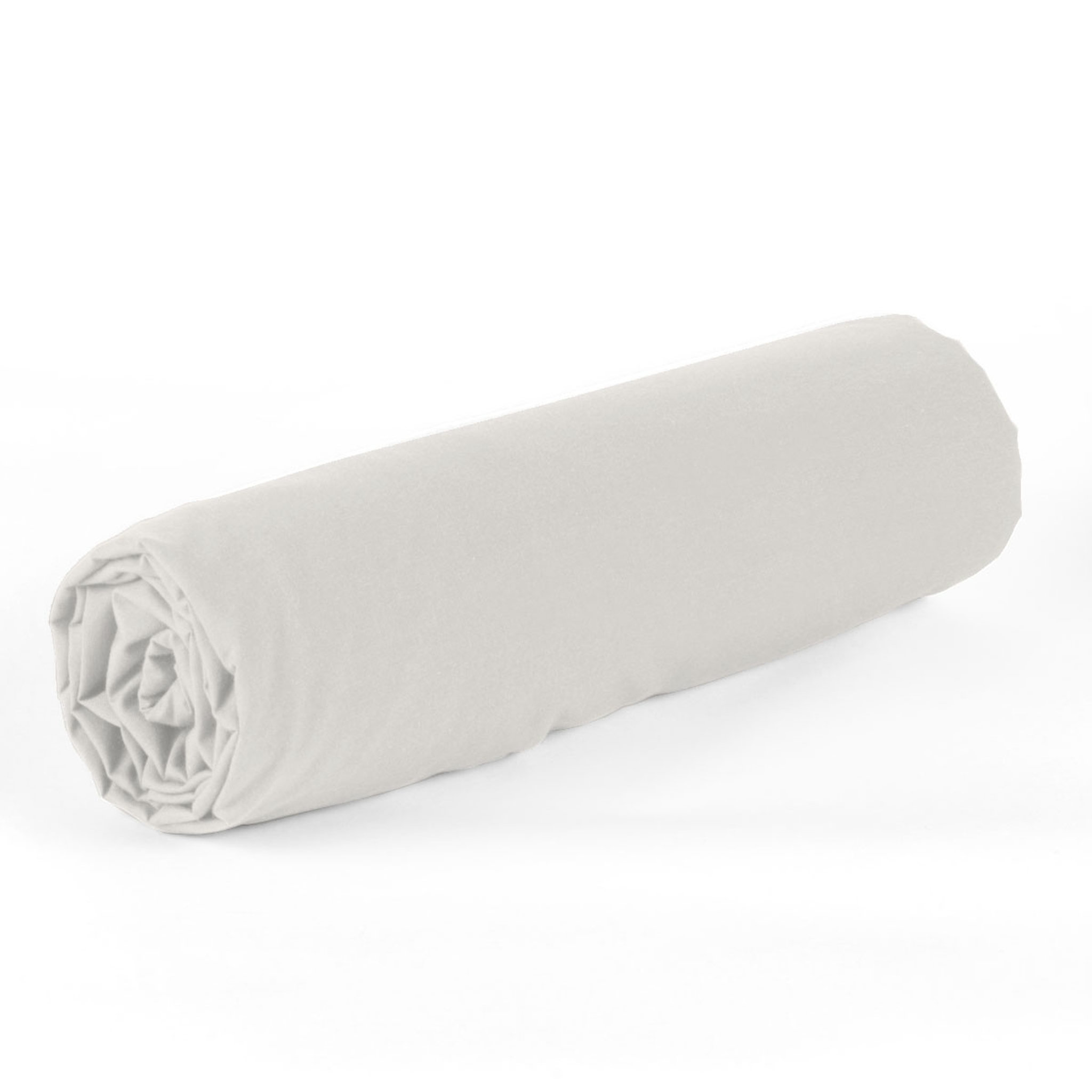 Voir la diapositive 2 : Drap houssse uni en coton 51 fils