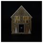 Voir la diapositive 2 : ACTUEL Maison en bois décorative avec chouette 19 cm