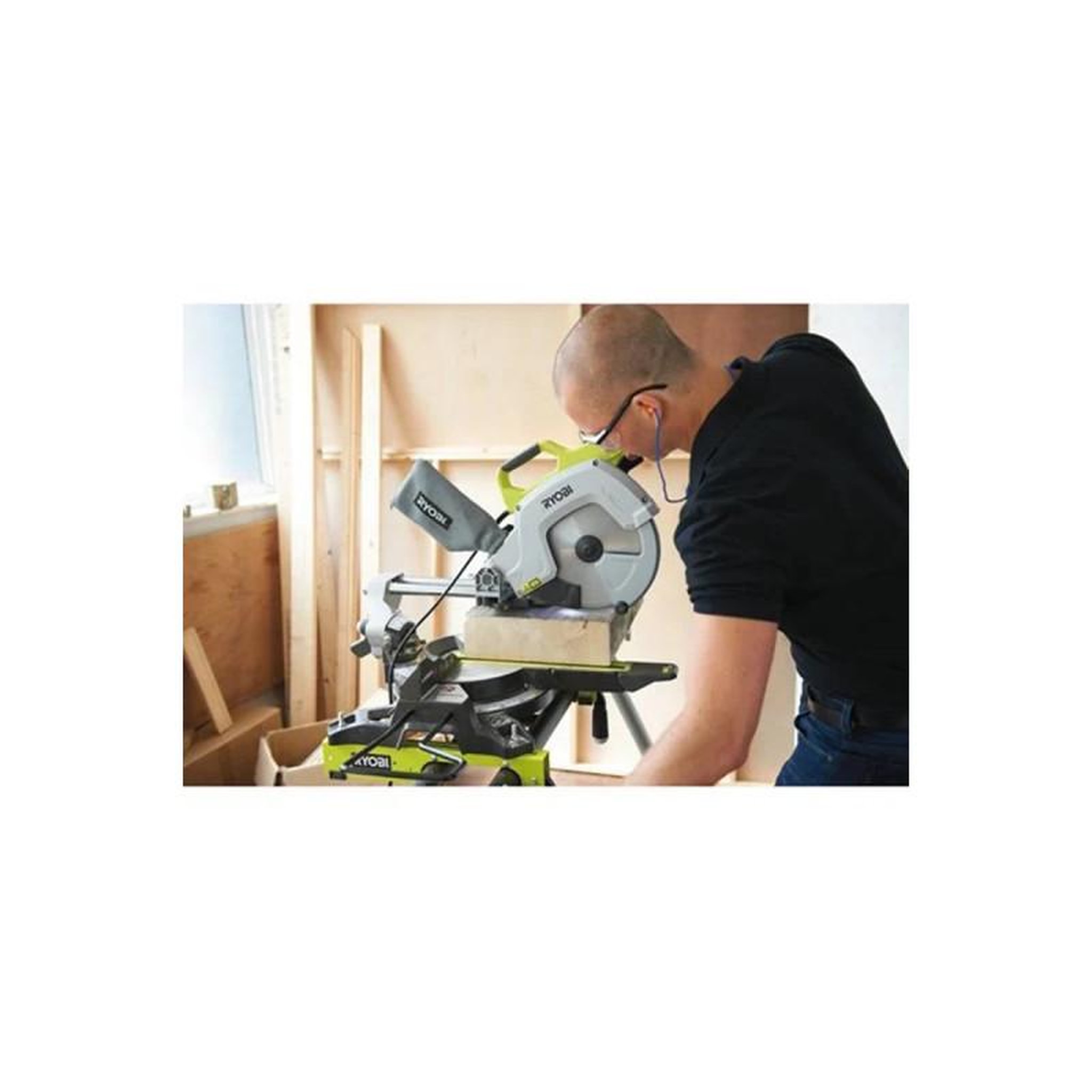 Voir la diapositive 2 : Ryobi Scie à onglet radiale électrique RYOBI - 2000W - 254mm - EMS254L
