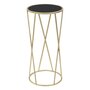 Voir la diapositive 1 : Paris Prix Table d'Appoint Design  Milla  75cm Noir & Or
