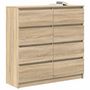 Voir la diapositive 4 : VIDAXL Buffet chene sonoma 100x35x99 cm bois d'ingenierie