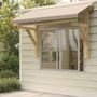 Voir la diapositive 1 : VIDAXL Auvent de porte 150x100x100 cm Bois de pin solide