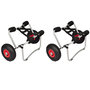 Voir la diapositive 1 : VIDAXL Chariots pour kayak 2 pcs Aluminium