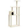 Voir la diapositive 2 : VIDAXL Arbre a chat avec griffoirs en sisal Creme 147 cm