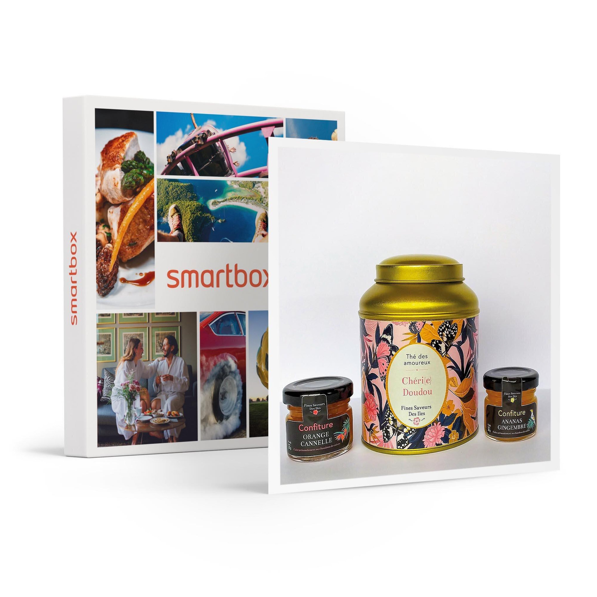 Voir la diapositive 1 : Smartbox Coffret des amoureux composé de thé parfumé et de confitures artisanales - Coffret Cadeau Sport & Aventure