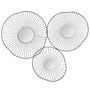 Voir la diapositive 1 : ATMOSPHERA Décoration Murale 3 Miroirs  Flower  65cm Noir